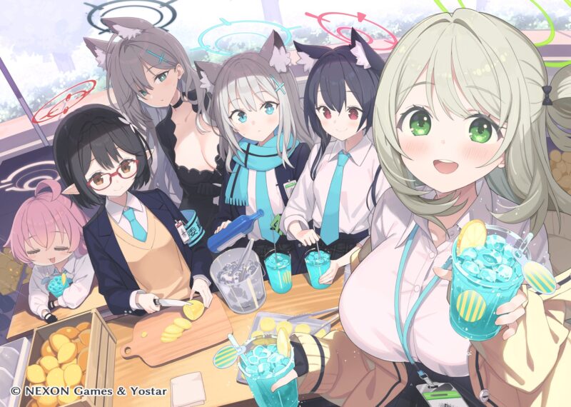 ブルーアーカイブリリース5周年記念/お祝いイラスト